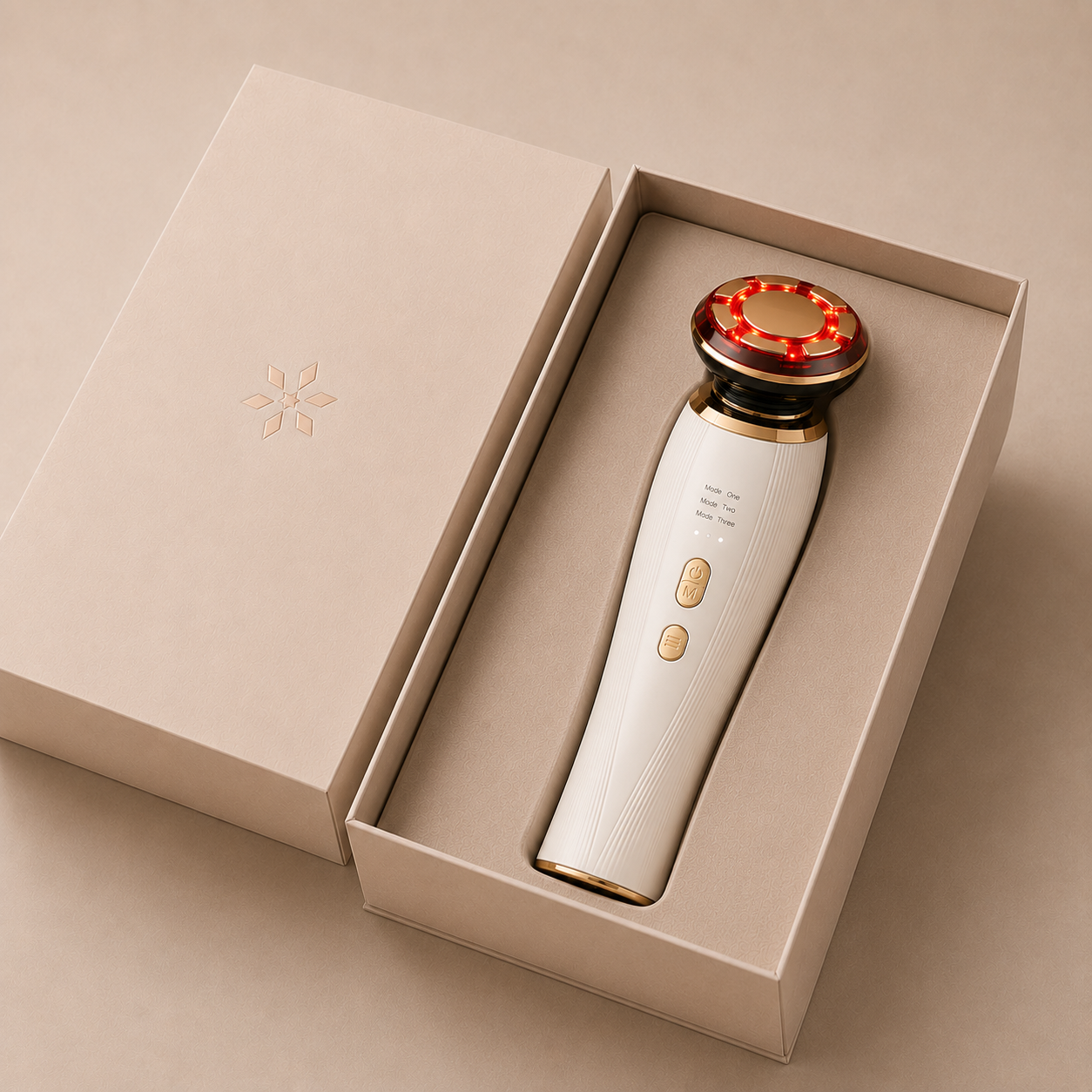 Pureluma 3-in-1 Red Light Therapy Skincare Massager