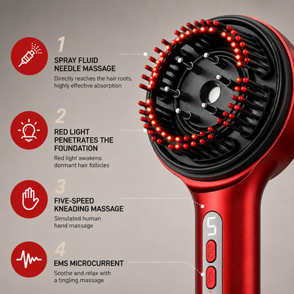 Pureluma Red light Electric Scalp Brush Massager