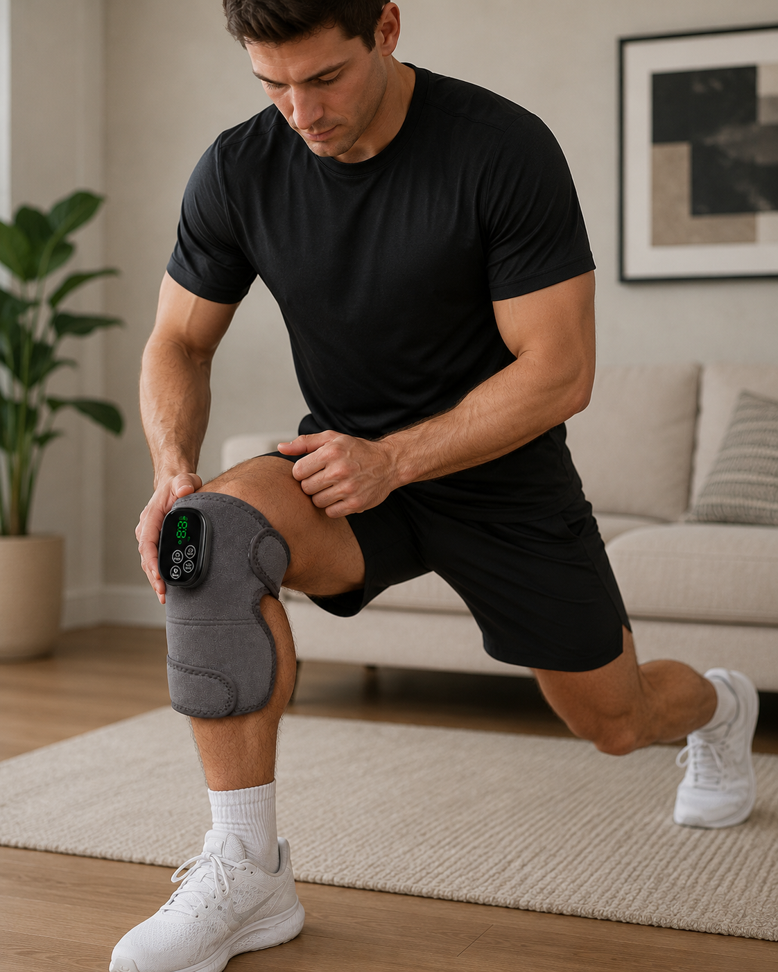 Pureluma Red Light Therapy Knee Pad with Heating & Massage