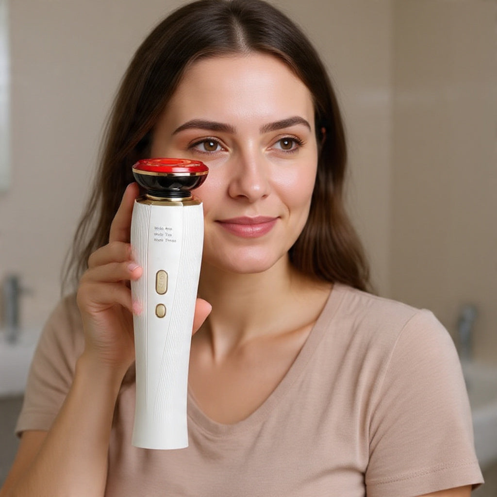 Pureluma 3-in-1 Red Light Therapy Skincare Massager